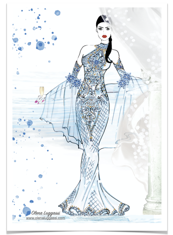 INSPIRED AND DESIGNED - Fashion Illustration Online course.
